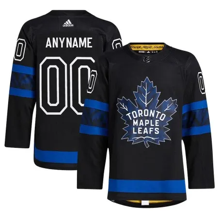 Men's Toronto Maple Leafs Custom Black Premier  Reversible Stitched Jersey