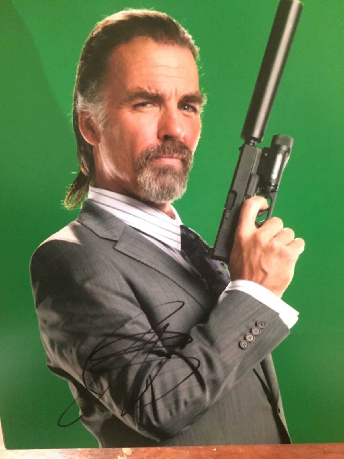 Jeff Fahey Signed 10x8 Machete Photo Poster painting