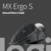 Wireless trackball mouse, ergonomic, office-oriented, Bluetooth dual-mode, USB-C fast charging