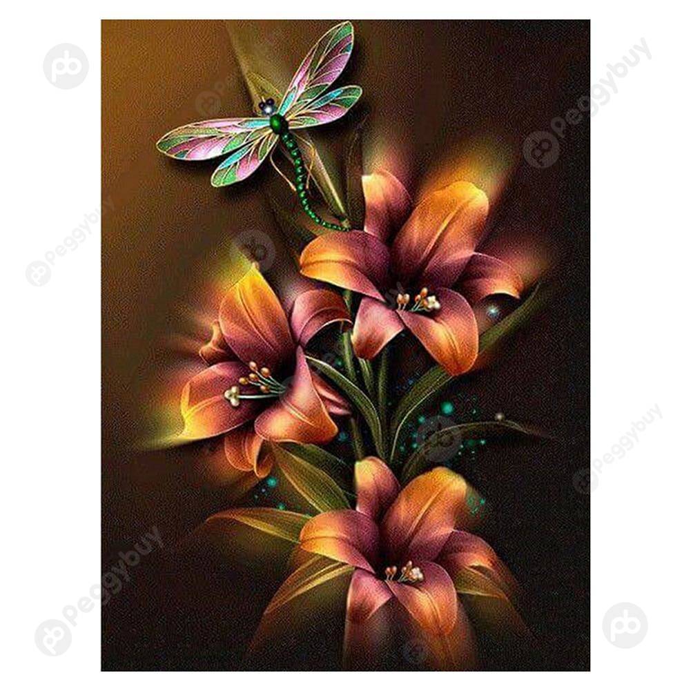 

40*30CM Special Shaped Diamond Painting-Flower, 501 Original