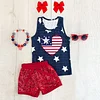Baby Girl 4th Of July independence Day Short Sleeve Sets