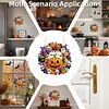 Halloween Pumpkin DIY Acrylic 5D Crystal Diamond Gem Art Hanging Ornament