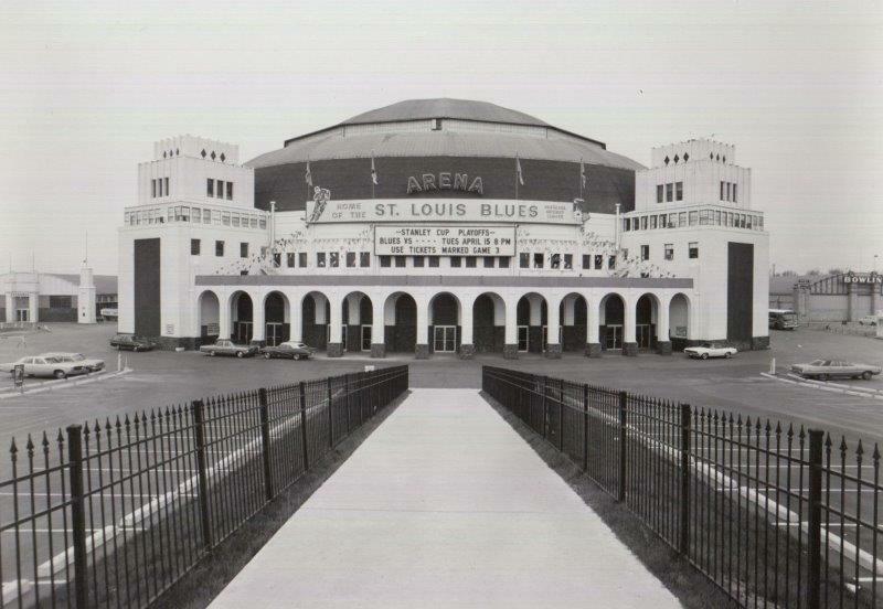 ST LOUIS ARENA CHECKERDOME Blues Glossy 8 x 10 Photo Poster painting Poster Man Cave