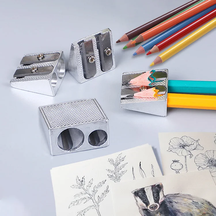 2 Hole Magnesium Wedge Pencil Sharpener