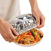 Reusable Aluminum Foil Food Covers Elastic Bowl Covers Fits Various Dish Shapes Food Warmers for Home Dining Parties Outdoor Picnics