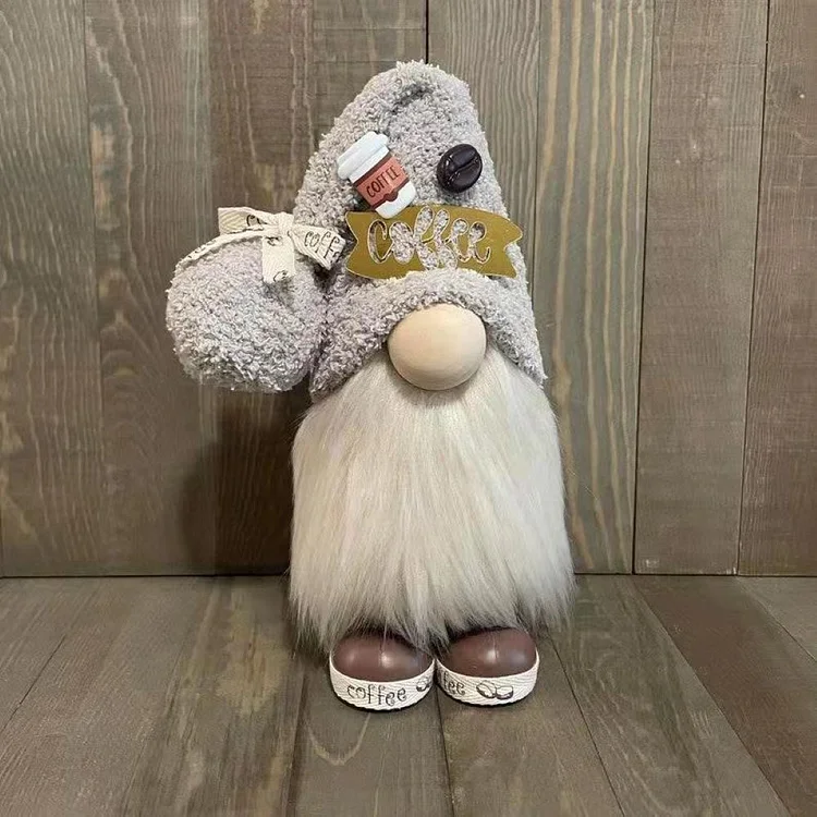 Coffee Bar Gnome --Tiered Tray Gnome