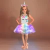 Kid Girls Shiny Unicorn Dresses