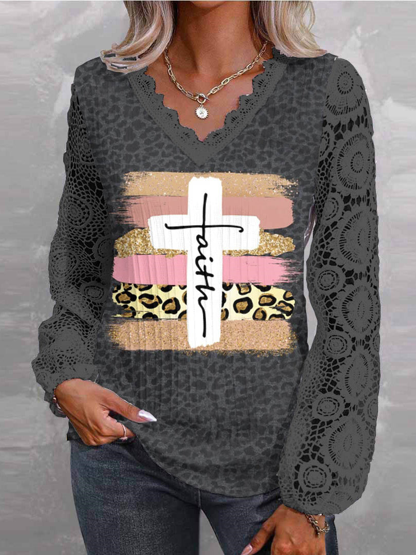 Women Half Sleeve V-neck Solid Color Dress