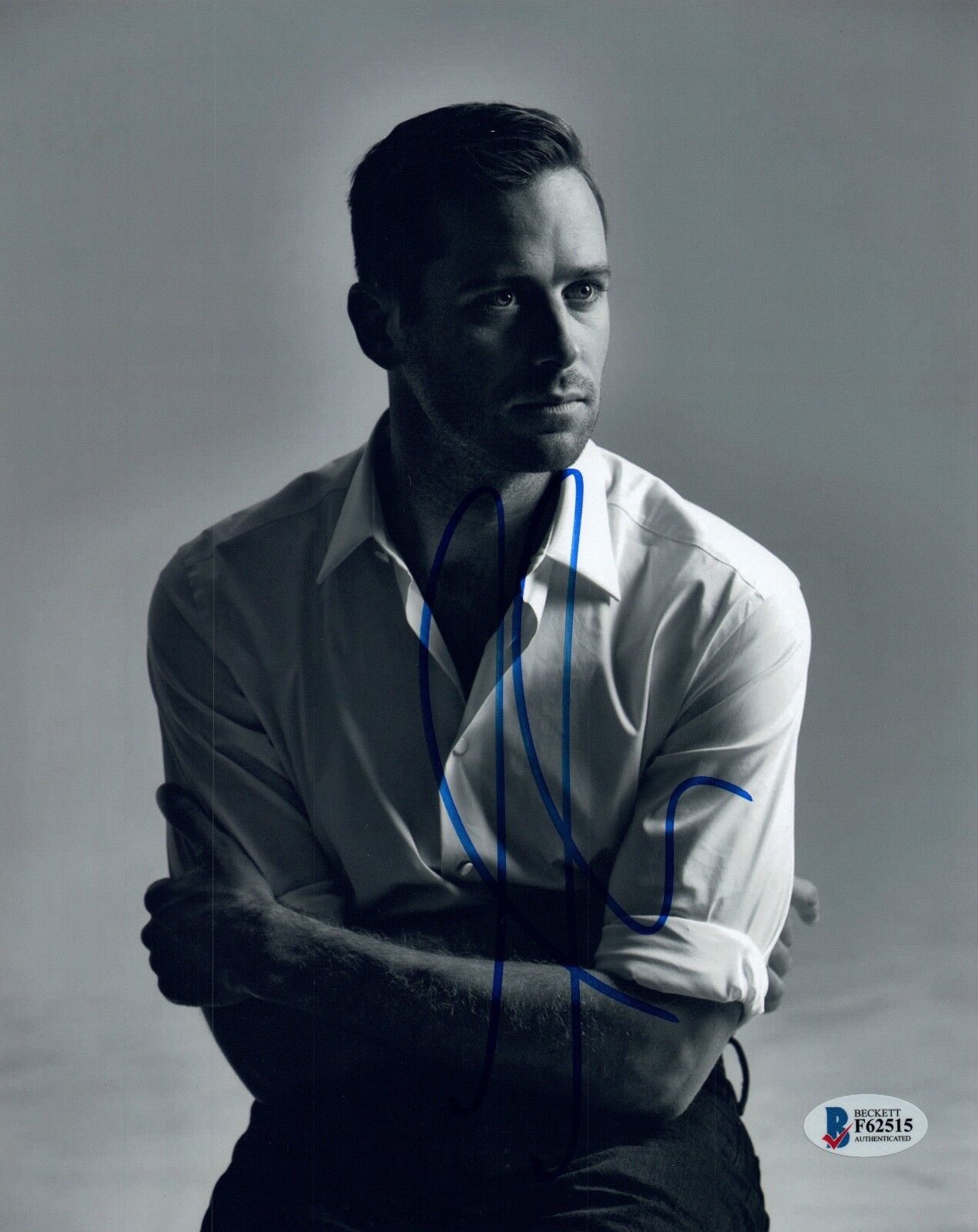 Armie Hammer Signed Autographed 8x10 Photo Poster painting CALL ME BY YOUR NAME BAS BECKETT COA