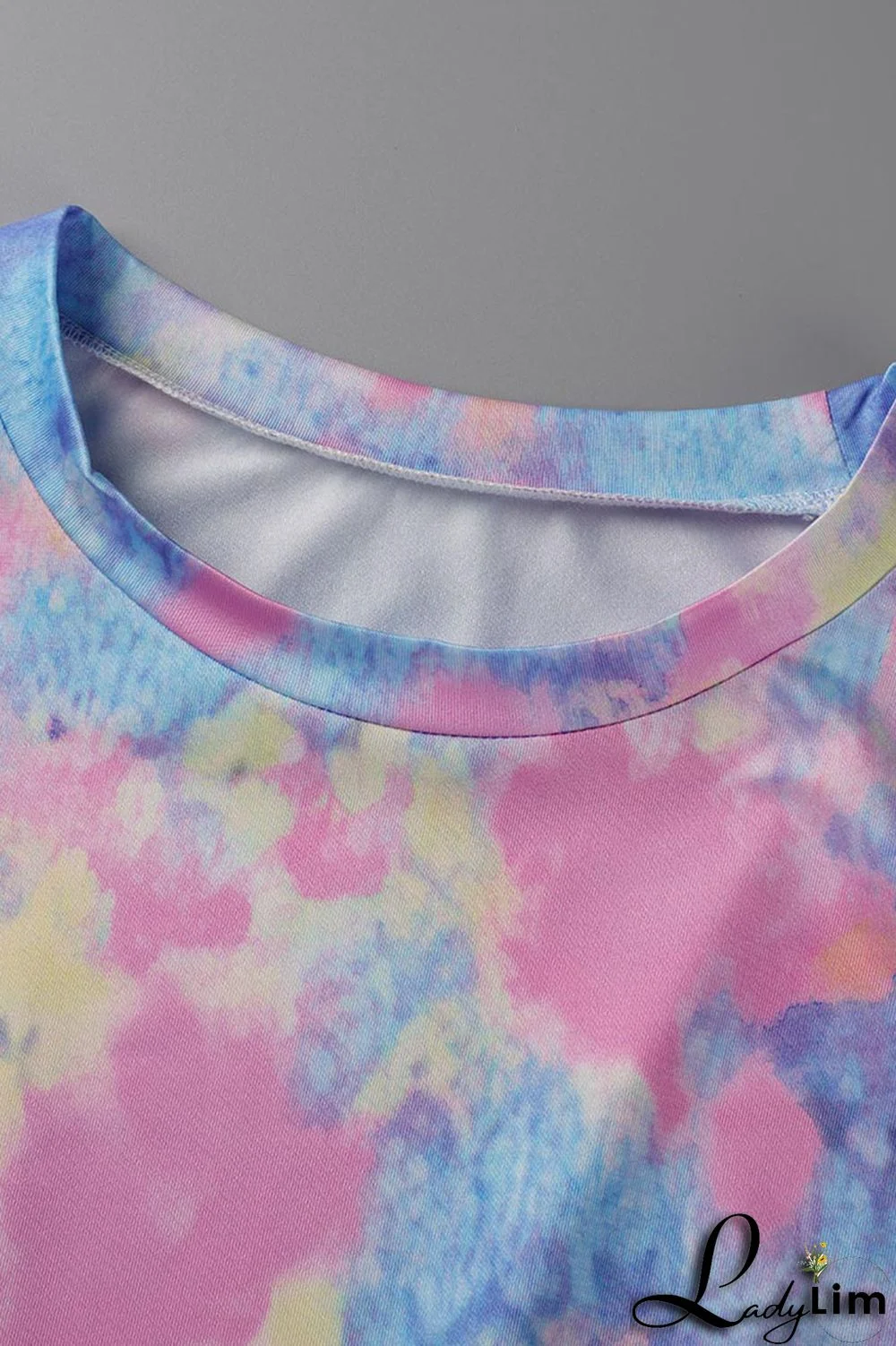 Cyanine Casual Print Patchwork O Neck Plus Size Two Pieces