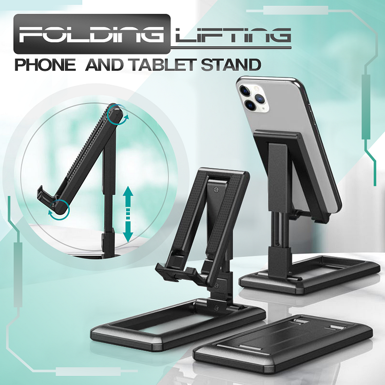 Folding Lifting Phone And Tablet Stand
