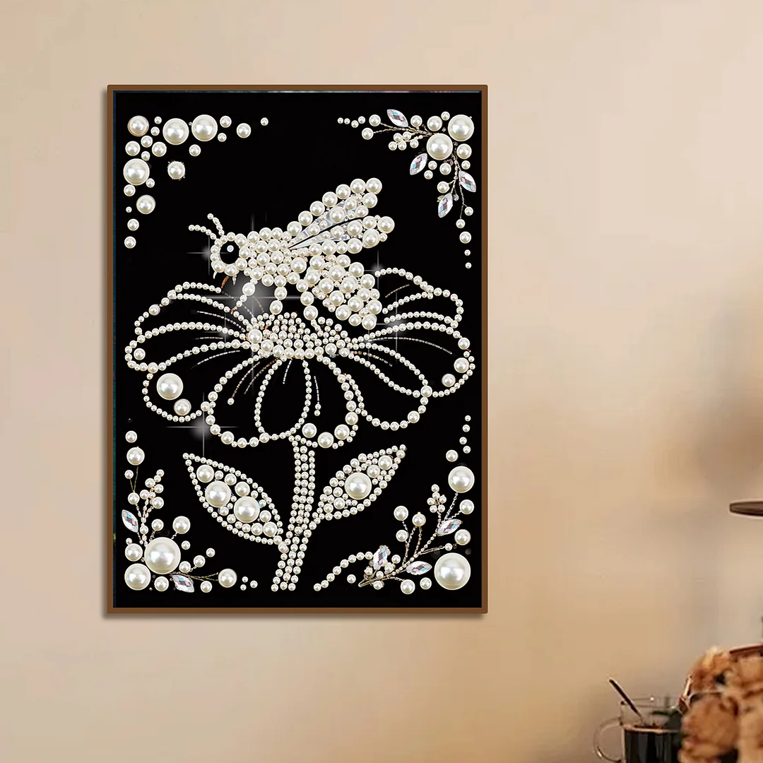 Flower Special Shaped 5D DIY Partial Drill Diamond Painting Kit Home Art 30x40cm