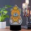 DIY Diamond Painting 7 Color Night Light Lamp Home Decoration Ornament Gift Kit(Bear)