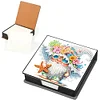 Diamond Painting PU Gnome Note Box with 160 Sheets Paper Memo Pad Holder Kit