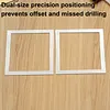2Pcs Diamond Art Square Auxiliary Frame 3D Printing Diamond Art Desk Positioning Frame Lightweight for Boys Girls Adults Students Home Office Leisure (Cream White small)