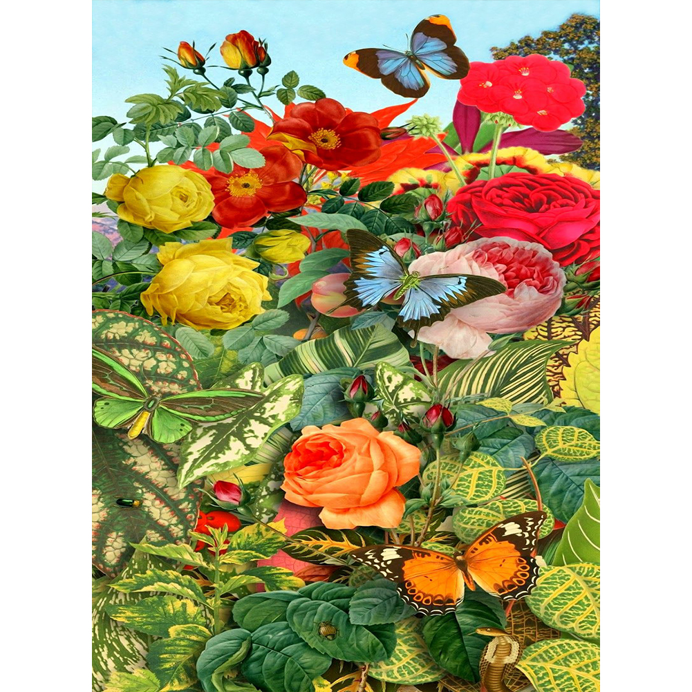 

Floral Plants - Round Drill Diamond Painting - 30*40CM, 501 Original