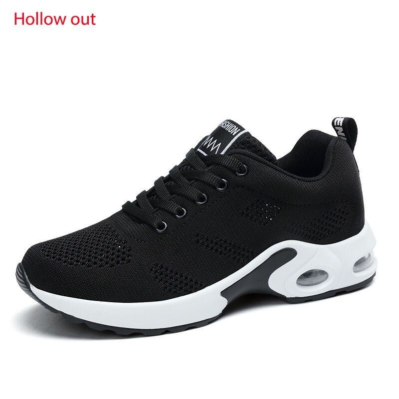 Women  Cushion Sneakers Fashion Lace Up Breathable  Running Shoes Lightweight Outdoor Fitness Sports Shoes Female Casual Shoes
