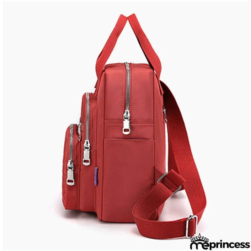 Women's Casual Zipper Travel Small Backpack