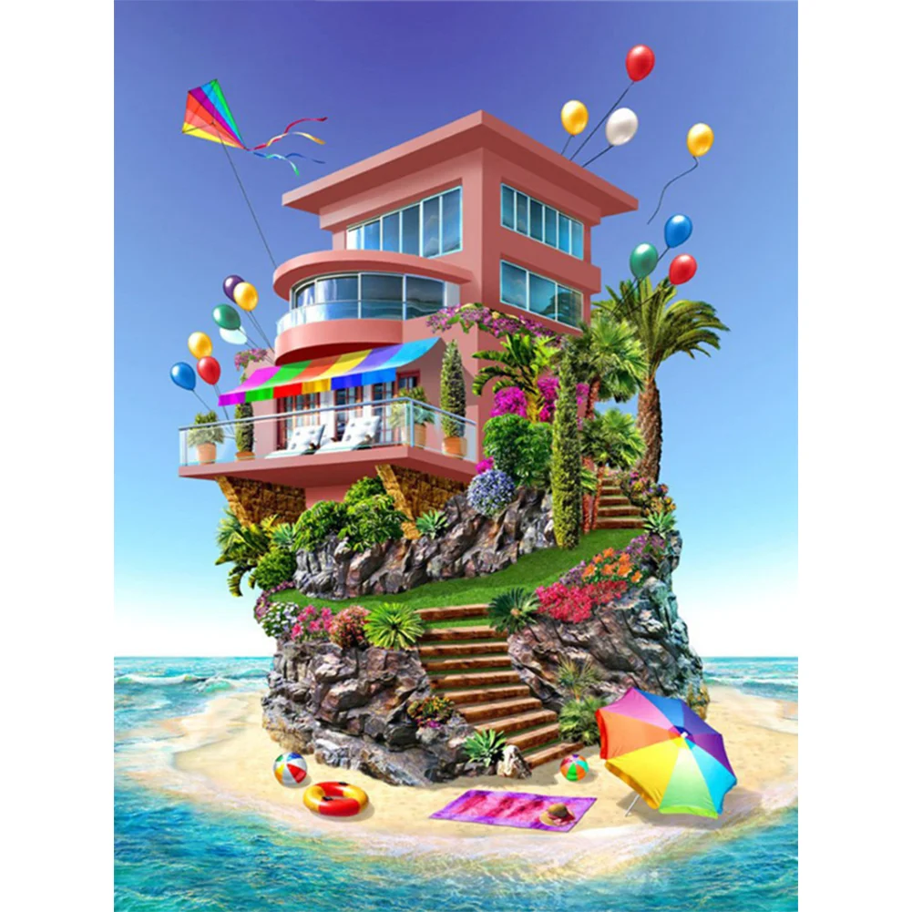 Diamond Painting - Full Round/Square Drill - Beach Happy Hour(30*40 - 50*60cm)
