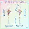 2pcs Flower Cross Diamond Painting Double-sided Crystal Window Suncatcher Craft Set Birthday Gifts Home Garden Decor Hanging Kit