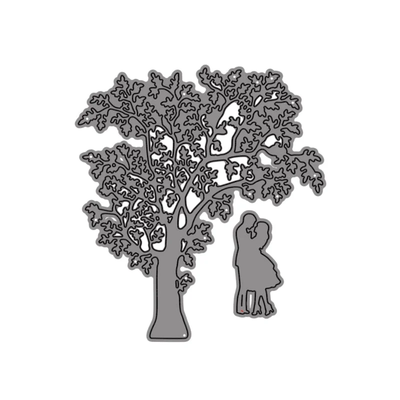 Couple under the  tree Metal Cutting Dies For Scrapbooking Photo Album Card Paper Embossing Craft DIY Die Cut 2021 New