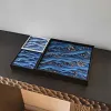 Big And Small Sea Simple Modern Niche High-End Wave Bedside Decoration Flat Mural Ornaments