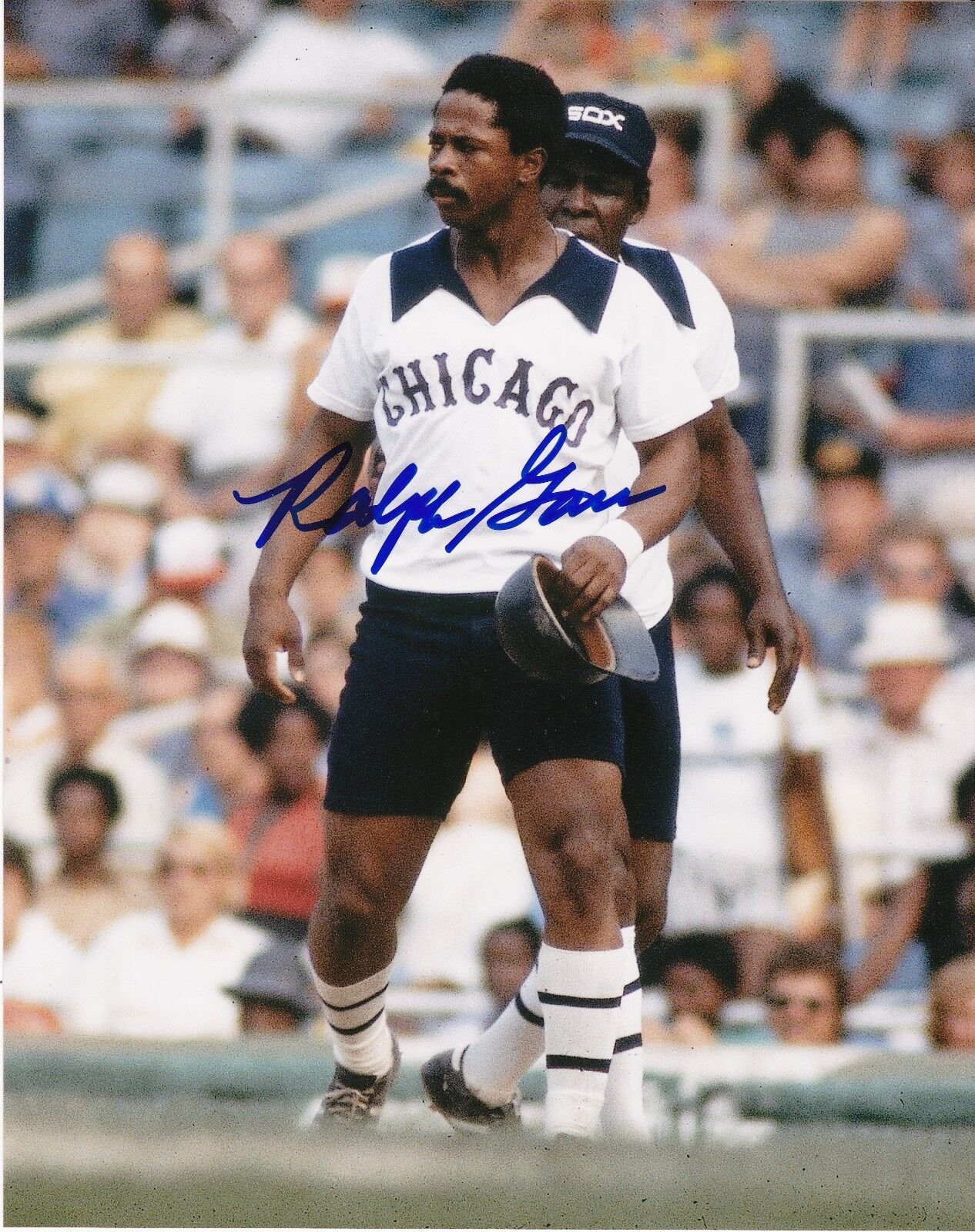 RALPH GARR CHICAGO WHITE SOX ACTION SIGNED 8x10