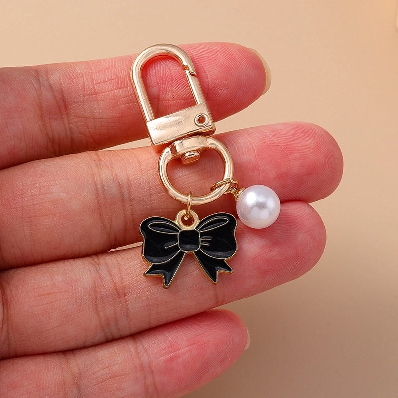 Elegant Cute Commute Bow Knot Alloy Bag Pendant Keychain