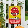 Bougies d&rsquo;allumage NGK - Enseignes en bois(20*30cm/30*40cm)