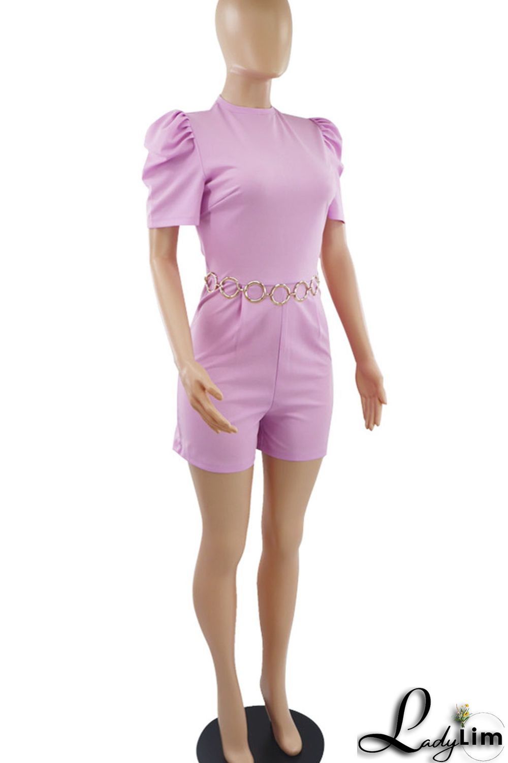 Black Casual Solid Patchwork With Belt O Neck Straight Jumpsuits