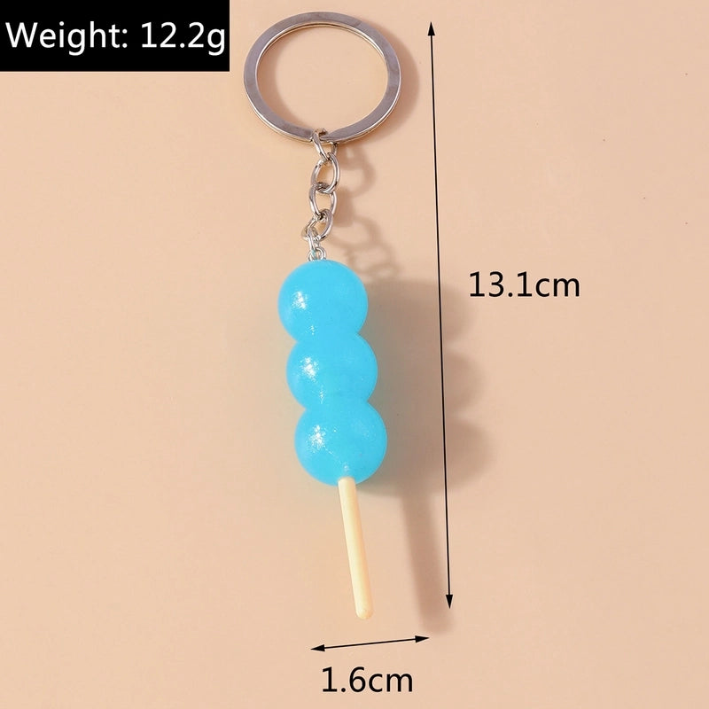 Minimalist Sugar Gourd Alloy Glass Keychain