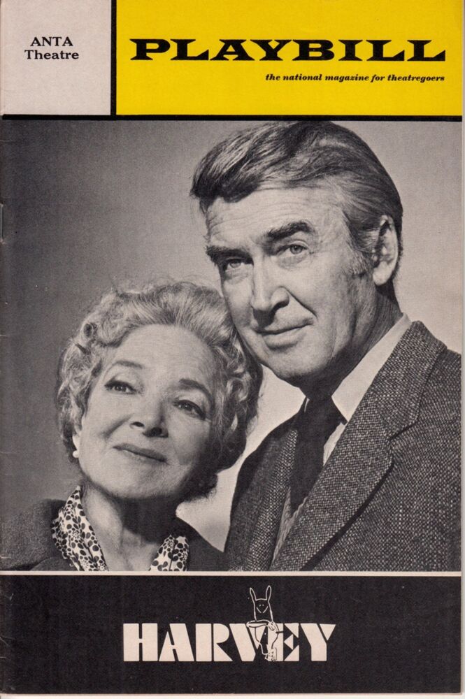 JAMES STEWART & HELEN HAYES vintage HARVEY playbill ANTA THEATRE original 1970