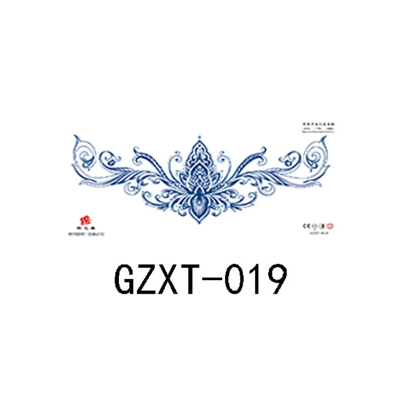 Herbal juice chest sticker tattoo sticker lasts 15 days herbal plant semi-permanent juice tattoo on chest back