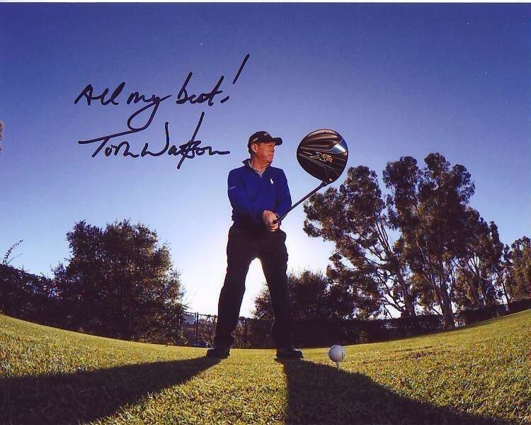 TOM WATSON signed autographed PGA GOLF 8x10 Photo Poster painting