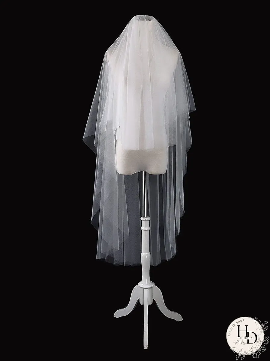 Sophisticated Bridal Mesh Veil