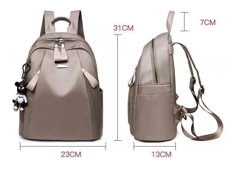Women Nylon Leisure Large Capacity Backpack