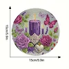 4 Stück Kerzen Diamant Kunst Untersetzer Sets für Home Party und Urlaub Dekorationen