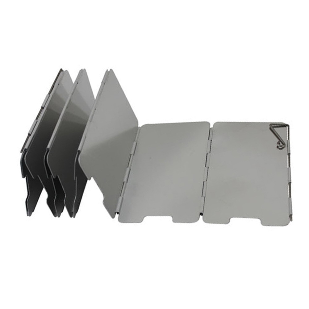 

9 Plates Foldable Burner Windshield Outdoor Camping Cooking Wind Shield, 501 Original