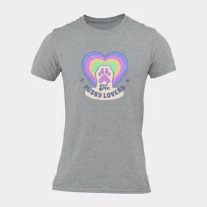 Pornhint The Pussy Lovers Cute and Playful Pussy Lovers Tee Fun and Inappropriate Statement Tee NSFW