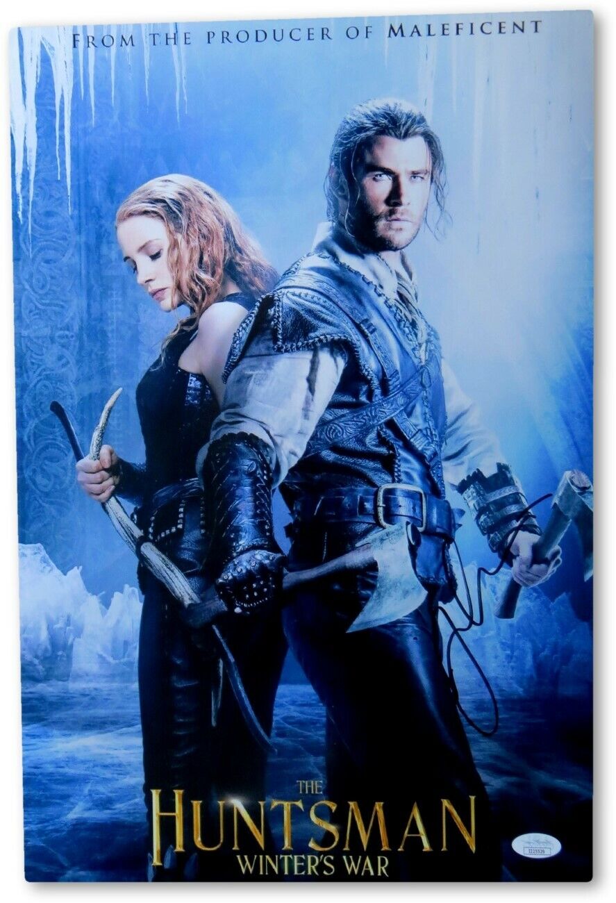 Jessica Chastain Autographed 12X18 Photo Poster painting The Huntsman Winters War JSA II25529