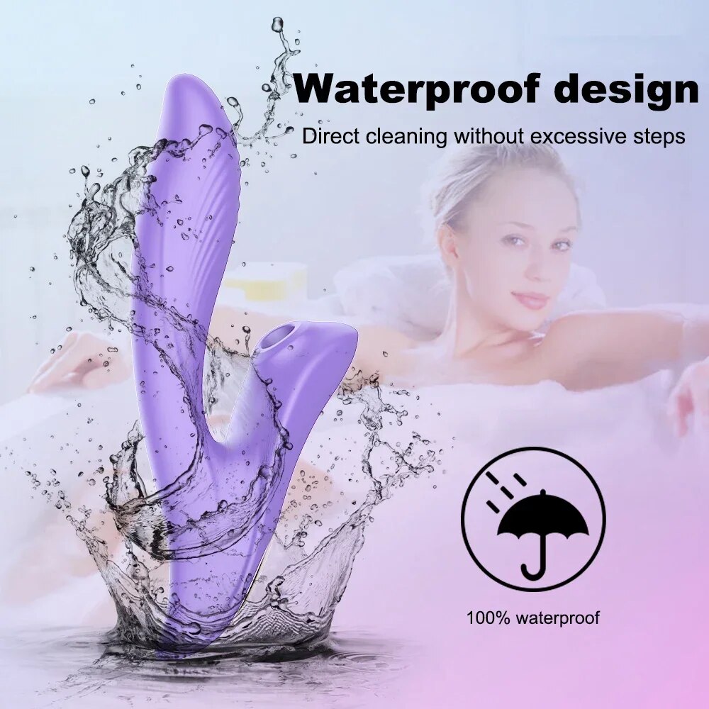 10 Speed G-spot Sucking Vibrator for Clitoris Stimulation Adult Sex Toy