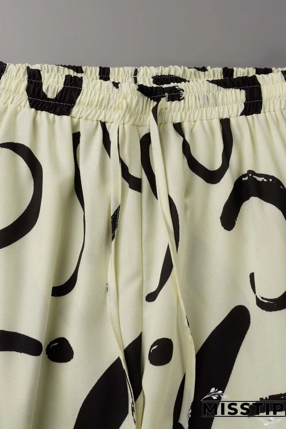 Orange Casual Print Patchwork V Neck Long Sleeve Two Pieces