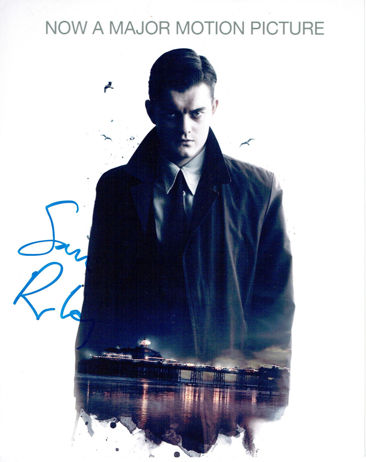 Sam RILEY SIGNED 10x8 Photo Poster painting AFTAL Autograph COA Brighton Rock