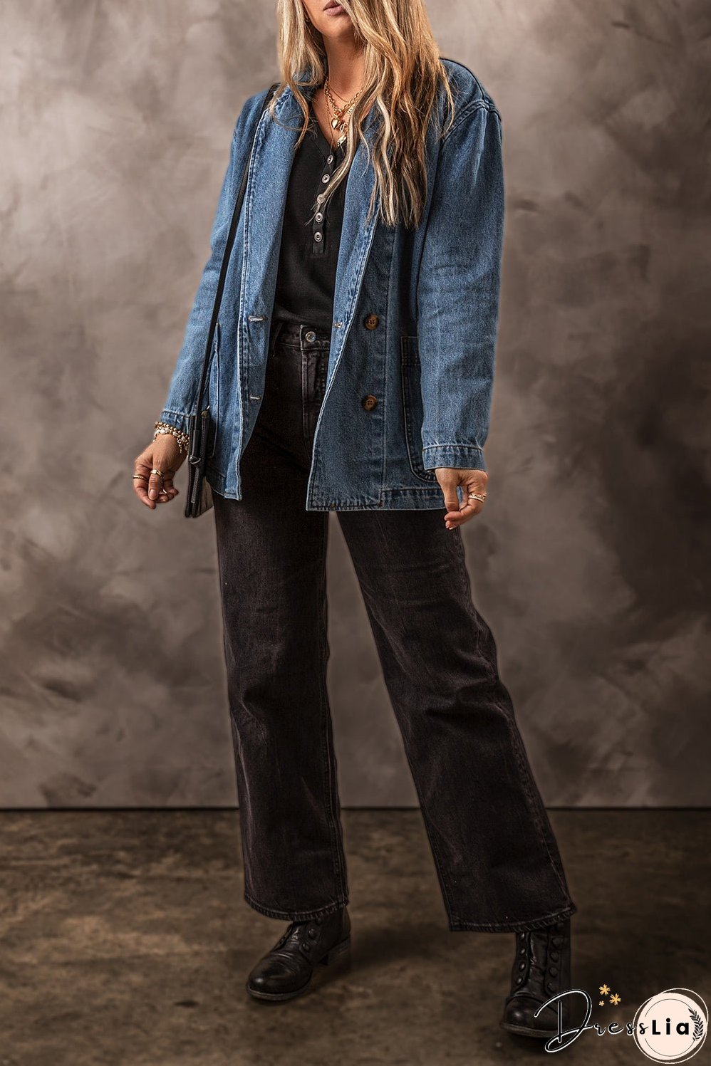 Raw Hem Denim Jacket