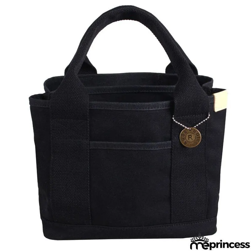Reusable Japanese Style Canvas Lunch Bags For Women