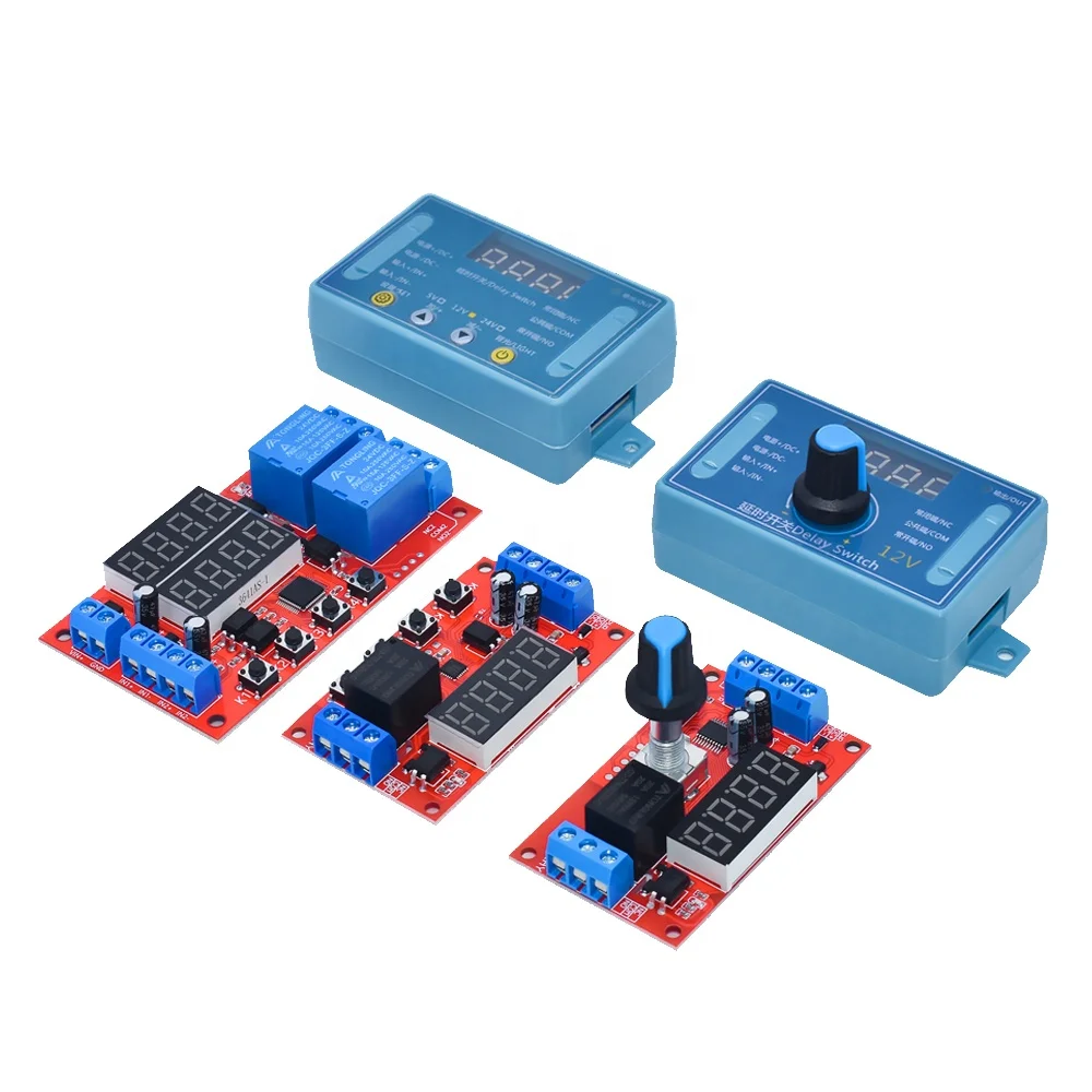 DC 5V 12V 24V 10A Adjustable Timer Relay Switch Digital Display Time Replay Trigger Pulse Cycle Timer Delay Switch