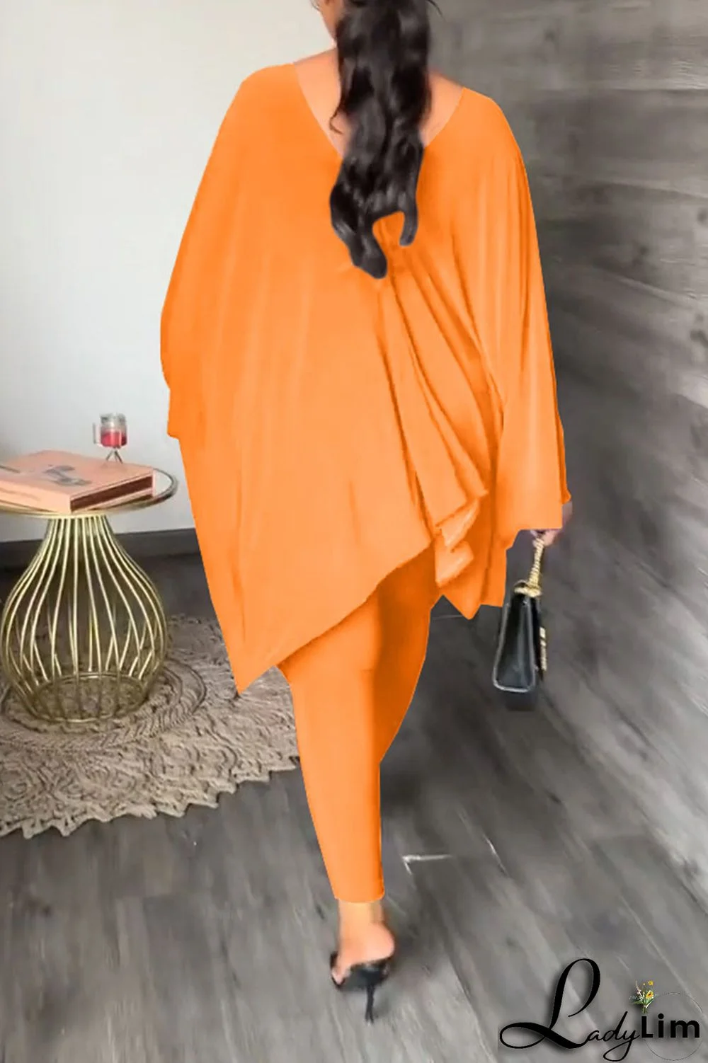 Black Casual Solid Patchwork V Neck Long Sleeve Two Pieces