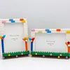 Windmill DIY Building Block Photo Frame Kit,Creative Handmade Assembled Photo Frame Handmade Craft Gift Home Tabletop Display Decor