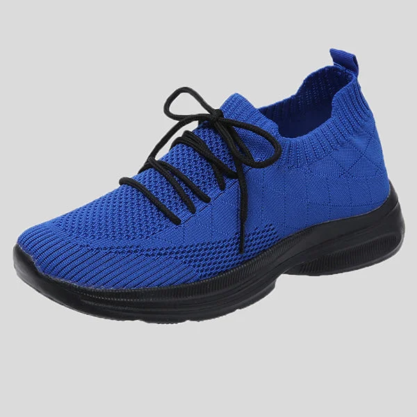 HUXM Casual Knit Slip-On Colorblock Sneakers