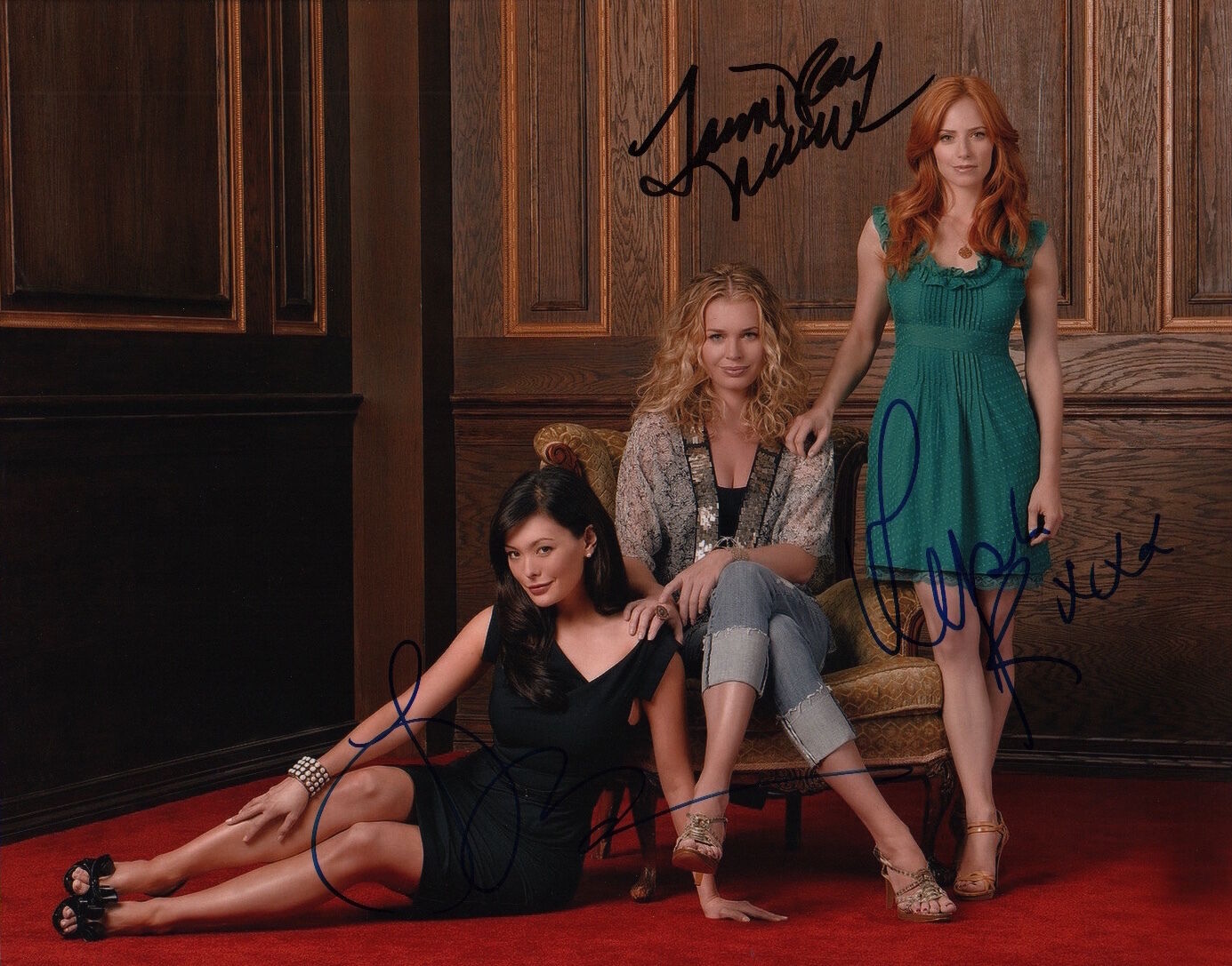 Eastwick (Lindsay Price, Rebecca Romijn, & Jamie Ray Newman) signed 11x14 Photo Poster painting